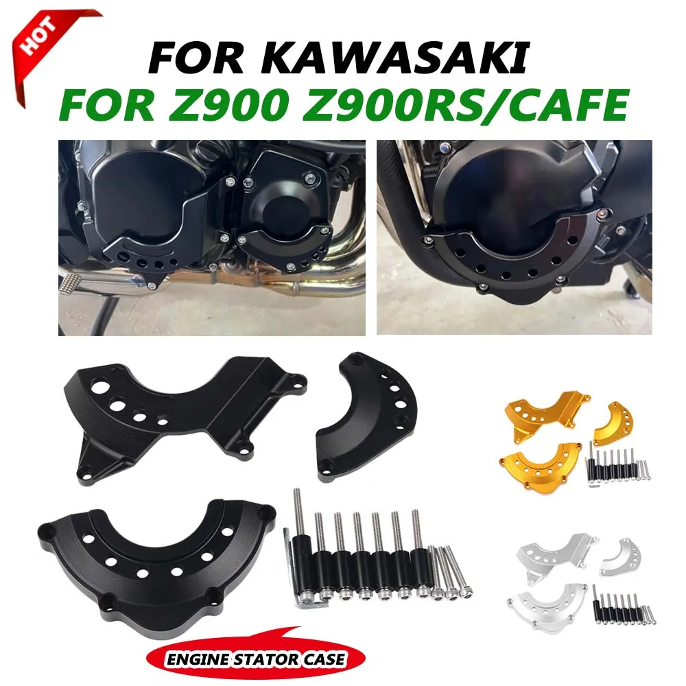 

For Kawasaki Z900 Z900RS Z 900 RS Cafe 2018 - 2024 Motorcycle Engine Guard Cover Fairing Frame Slider Crash Pad Stator Protector