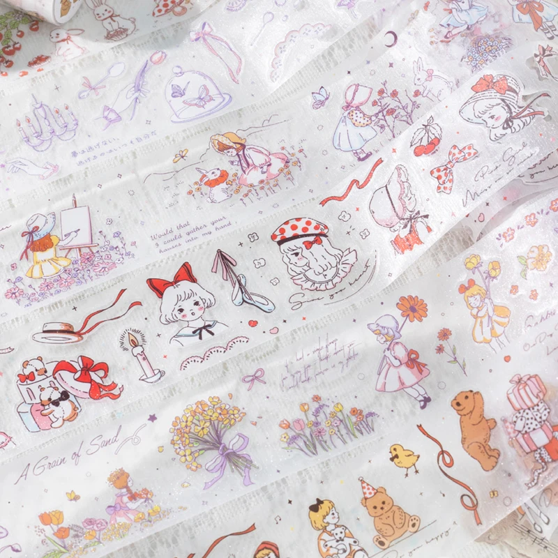 

3 рулона, серия «Заключай мечты», сказка, ПЭТ, блестящий песок, высеченная лента, материал для справочника, коллаж, сделай сам, дневник, альбом, фоторамка