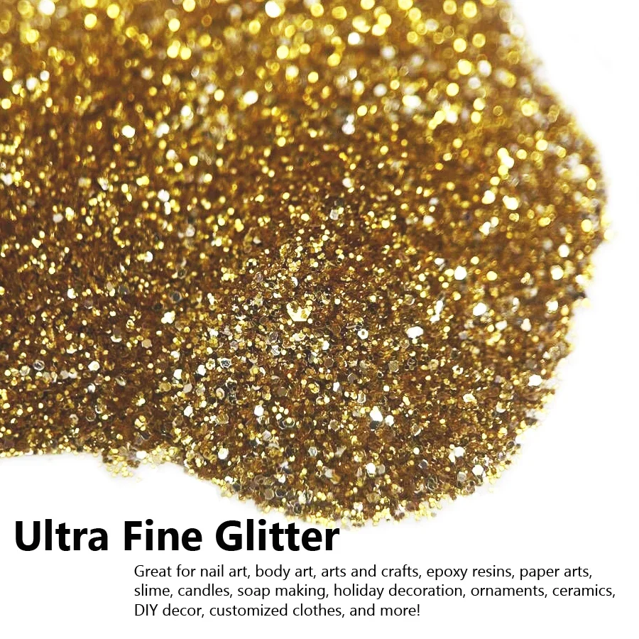100g bulkpakketten extra fijn nagelglitterpoeder voor nail art tips ontwerpen, body art, ambachtelijke glinsterende decoratie