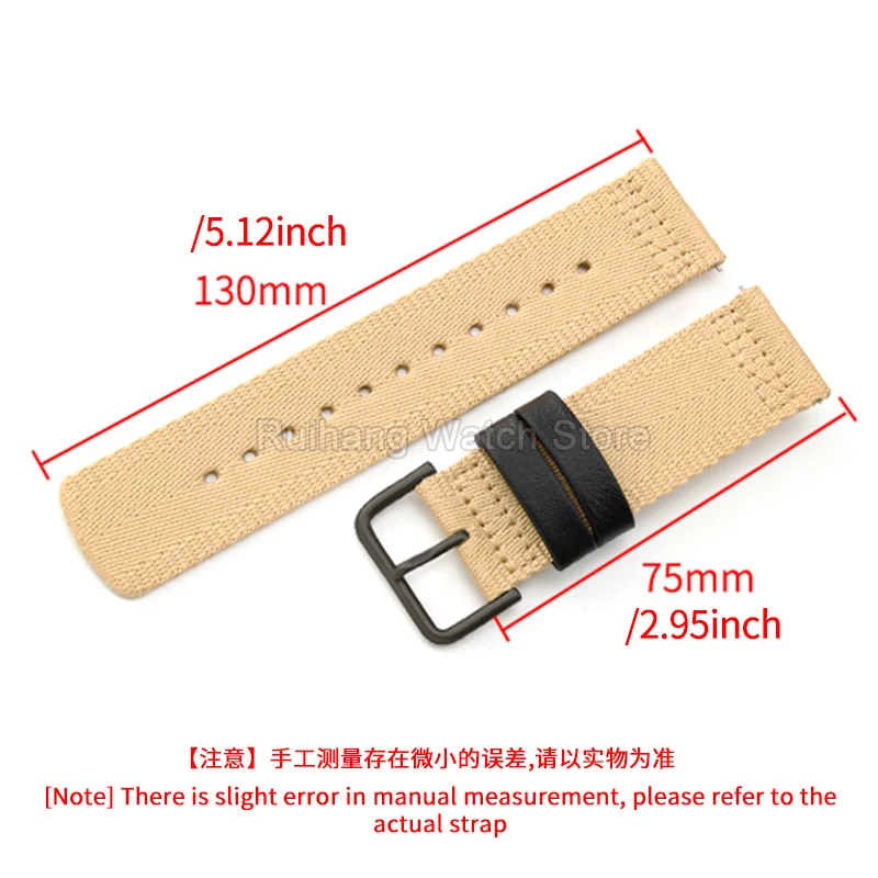 أسود أخضر كاكي 24 مللي متر حزام ساعة من النايلون الممتص للرطوبة لـ Casio PROTREK PRG-600YB PRW-6600 5497 5571 GA-2300 واجهة خاصة #2