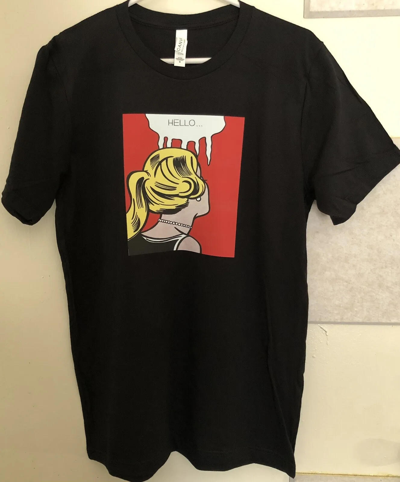 

Roy Lichtenstein Exhibition Poster Hello Los Angeles Type Museum Футболка Размер M