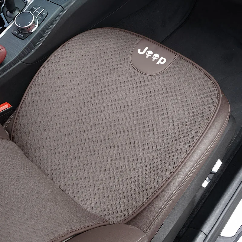 Car Seat Cushion Breathable Ice Silk Protect Mat Accessories For Jeep Grand Cherokee Wrangler JK Gladiator Compass Renegade