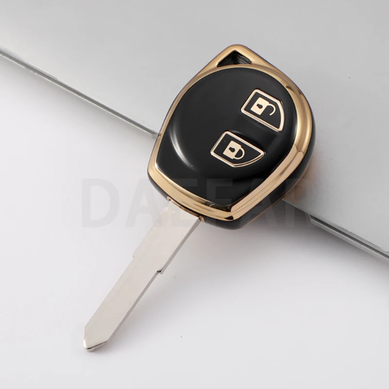 Capa de Borracha TPU Key Fob para Suzuki Swift SX4, ALTO VITARA IGNIS JIMNY Splash Remote Key, 2 Botões