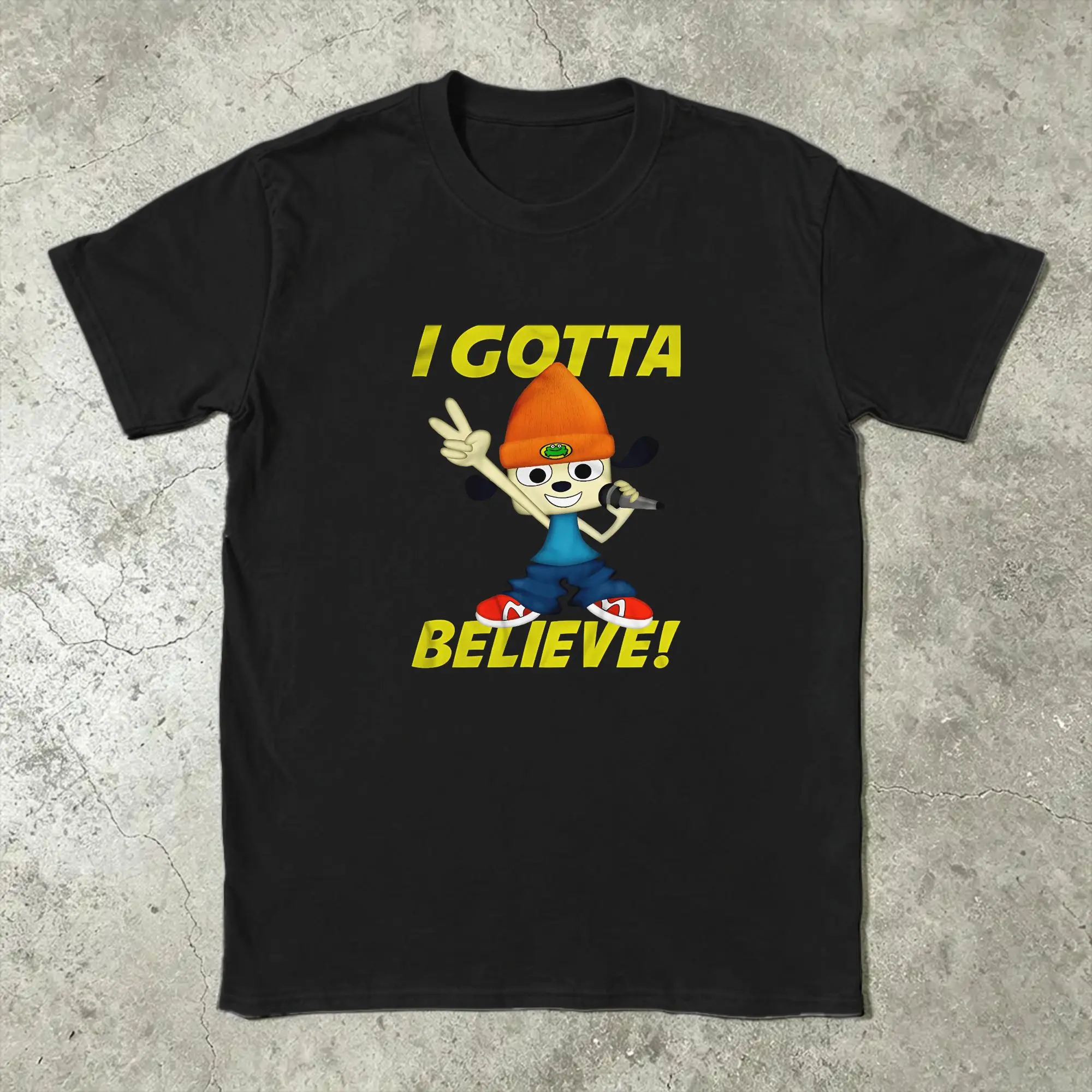 Vintage T Shirt Beach PA-PaRappa The Rapper Game Trendy Cool T-Shirts I Got Believe Cotton Printed Short Sleeve Tops