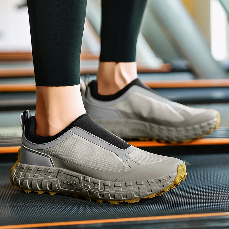 รองเท้ากีฬากลางแจ้งแบบมีเบาะรองรับ, พื้นรองเท้าด้านในแบบเทค, เดินป่าได้อย่างง่ายดาย บุซับในให้ความอบอุ่น
