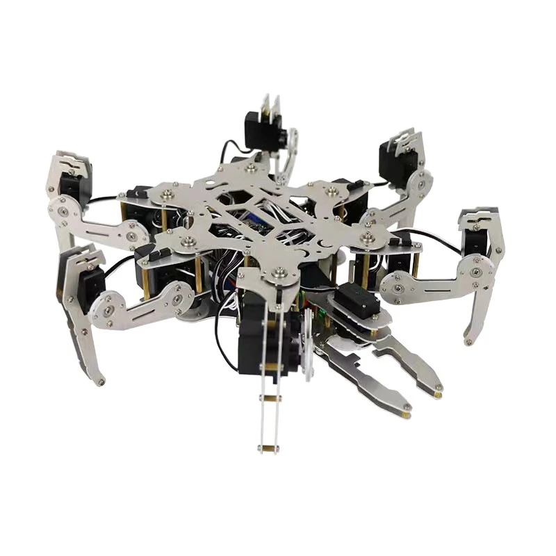 A full set of mini six-legged spider bionic robot 3D simulation programmable intelligent open source cover 6 legs DIY technology