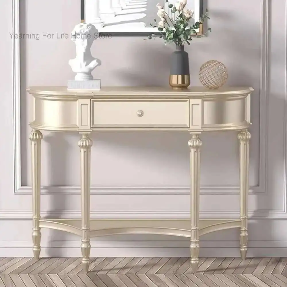 

Modern Console Table Nordic Simple Premium Luxury Beauty Console Table Aesthetic Elegant Tisch Wohnzimer Living Room Furniture
