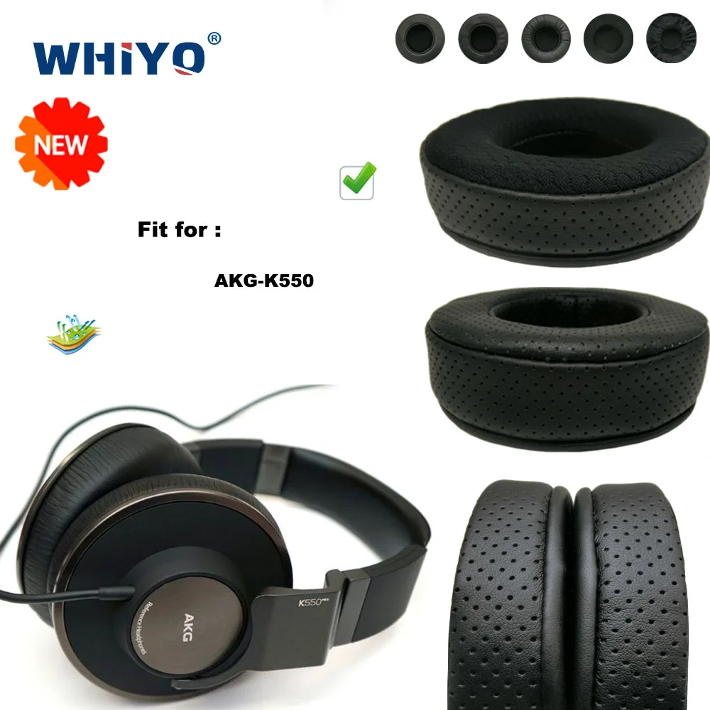 Replacement Ear Pads for AKG-K550 Headset Parts Leather Cushion Velvet Earmuff Headset Sleeve Cover