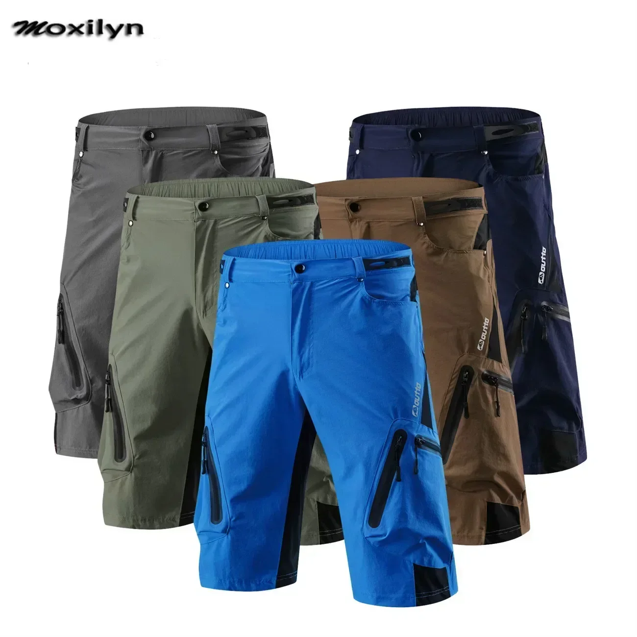 Men's Cycling Shorts MTB Mountain Bike Ropa Breathable Loose Fit for Outdoor Sports Running Bicycle Riding Short Casual Trousers