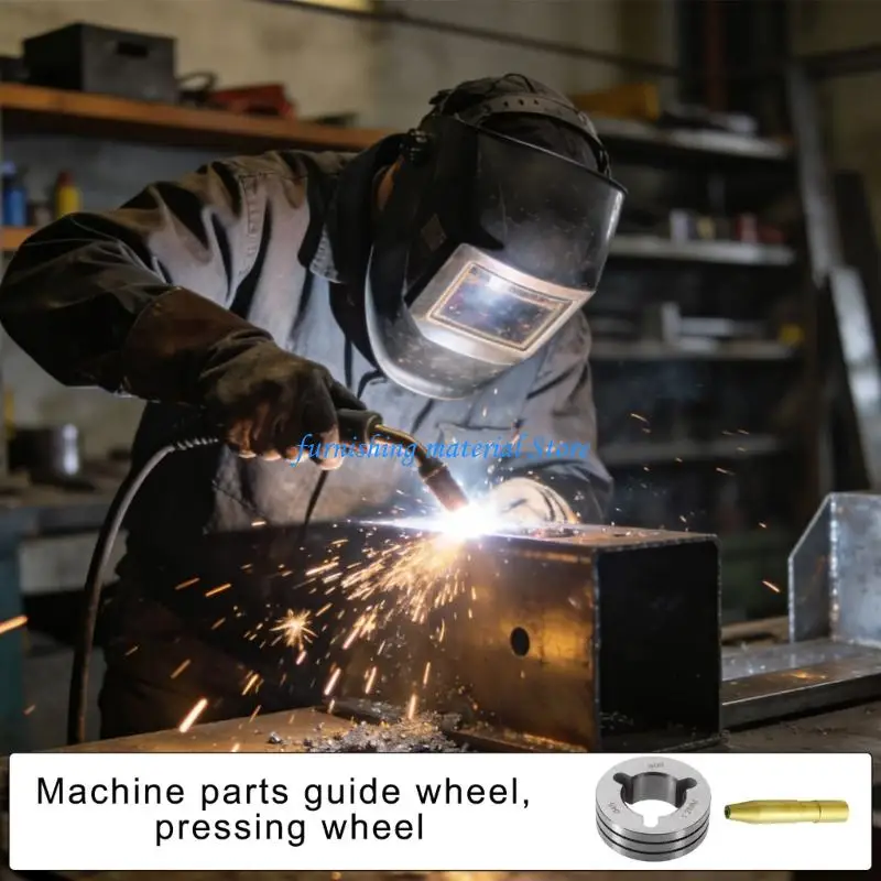 Y5GD Precise Welding Accessories Wire Feed Wheel Guide Tip Wear Resistant Bearing Steel Drive Rollers 43mm Diameter