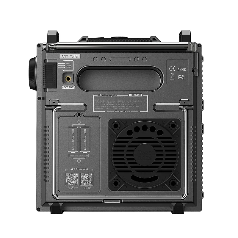 Portable Bluetooth Speakers HRD-C919 AIR FM MW SW Shortwave VHF UHF WB Multi-band Radio Portable Aviation Band Radio Receiver
