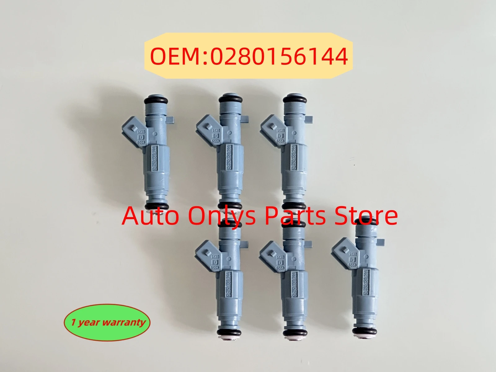

6pcs 0280156144 High quality Fuel Injector Nozzle For - Volkswagen Parati 1.0 For Gol 1.0 8v Mi Gii 030906031T 030133319AF