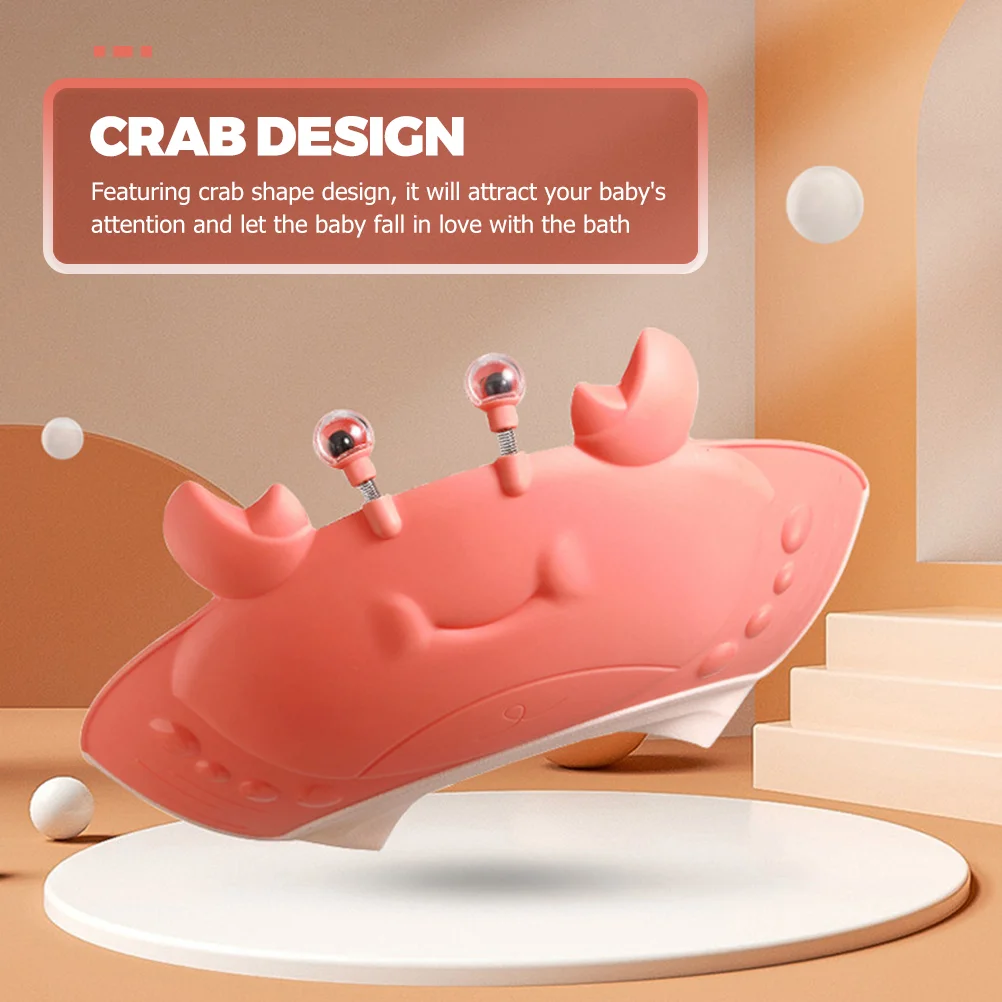 2 Pcs Crab Shampoo Cap Baby Shower Caps Kids Bath Hat Hair Washing for Toddlers Bathing Waterproof Window Visor