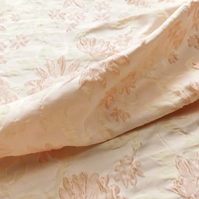 

Elegant three-dimensional jacquard cheongsam fabric dress sub-set fashionable brocade satin