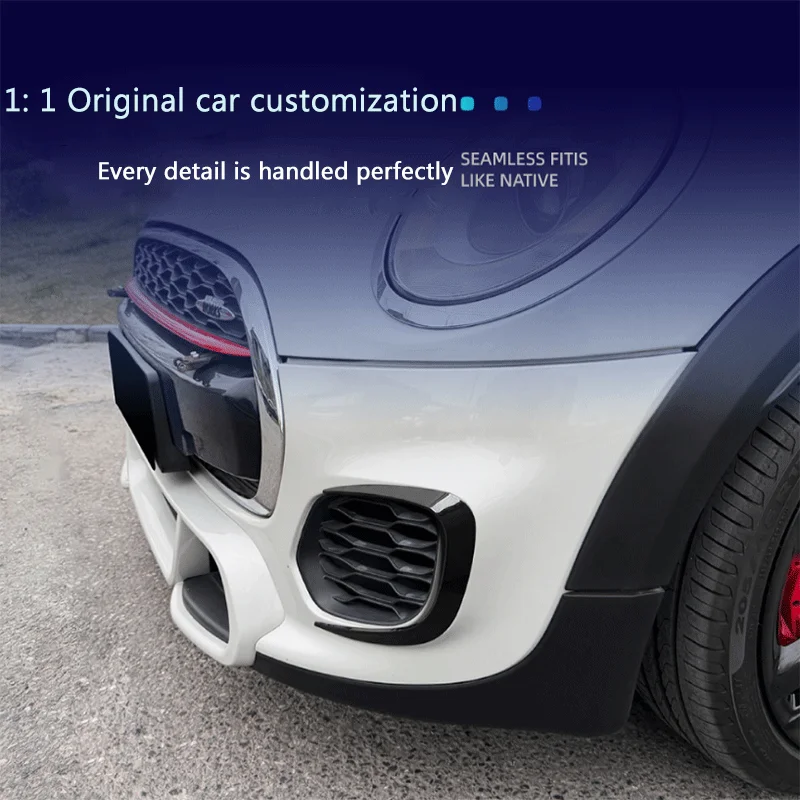 1 Pair Black ABS Front Wind Blade Sticker Modification Accessories For Mini Cooper JCW F55 F56 F57 2014-2021 Style
