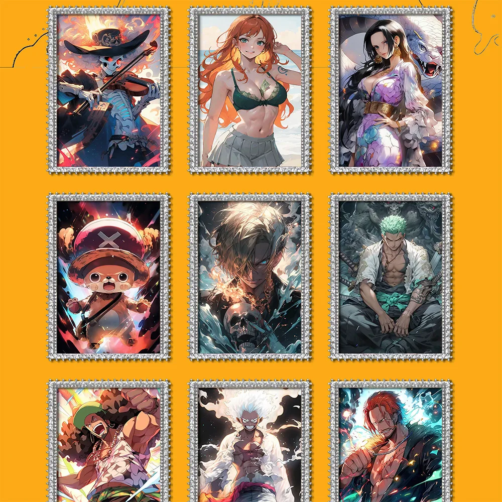 ONE PIECE The Straw Hat Pirates Collections Card  Booster Box Anime Luffy Zoro Nami Chopper Franky Flash Collections Card