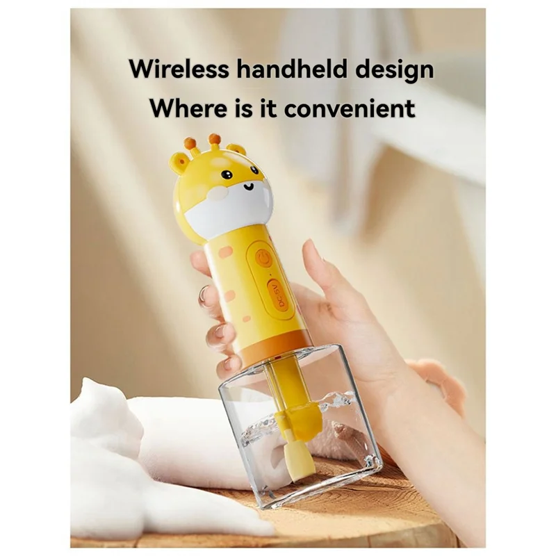 ABRS-Cat Automatic Foam Soap Dispenser Cordless Pet Bath Cleaning Electric Dog Shampoo Foam Machine Pet Sprayer Supplies