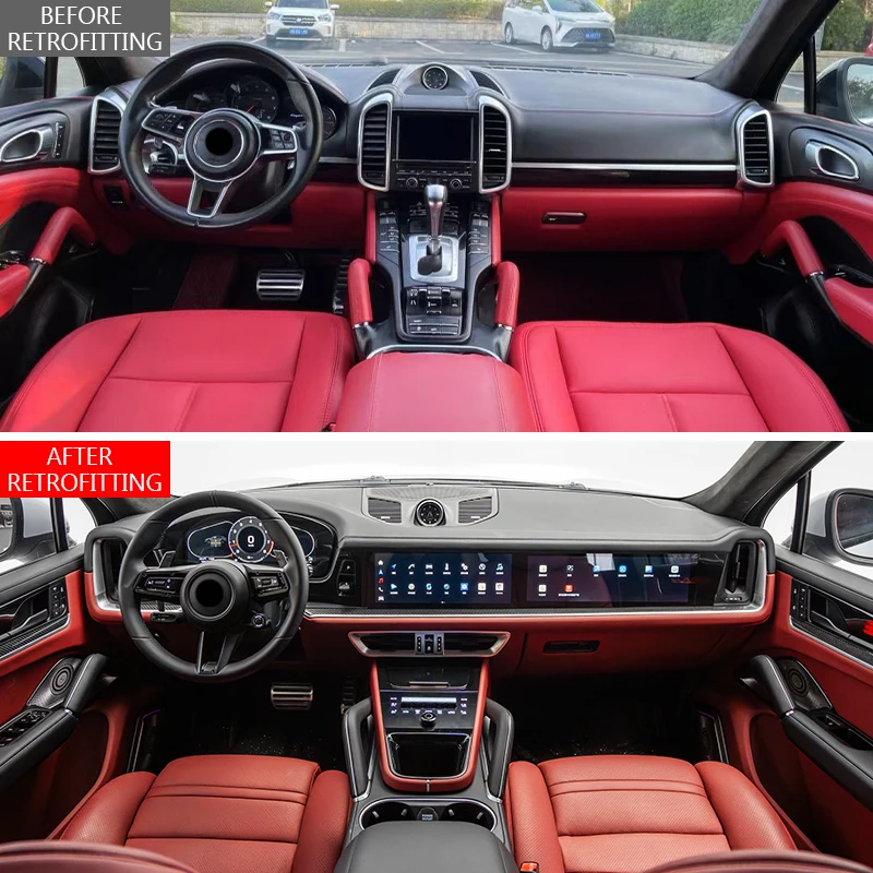 Body Kit Modification Center Console Dashboard Door Interior for PAG 2011-2017 Cayenne Upgrade 2024 Interior