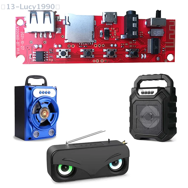 【CC】Bluetooth Audio Platine mit Drähten Bluetooth Modul Verstärker Board DIY Bluetooth Modul mit Ladeanschluss