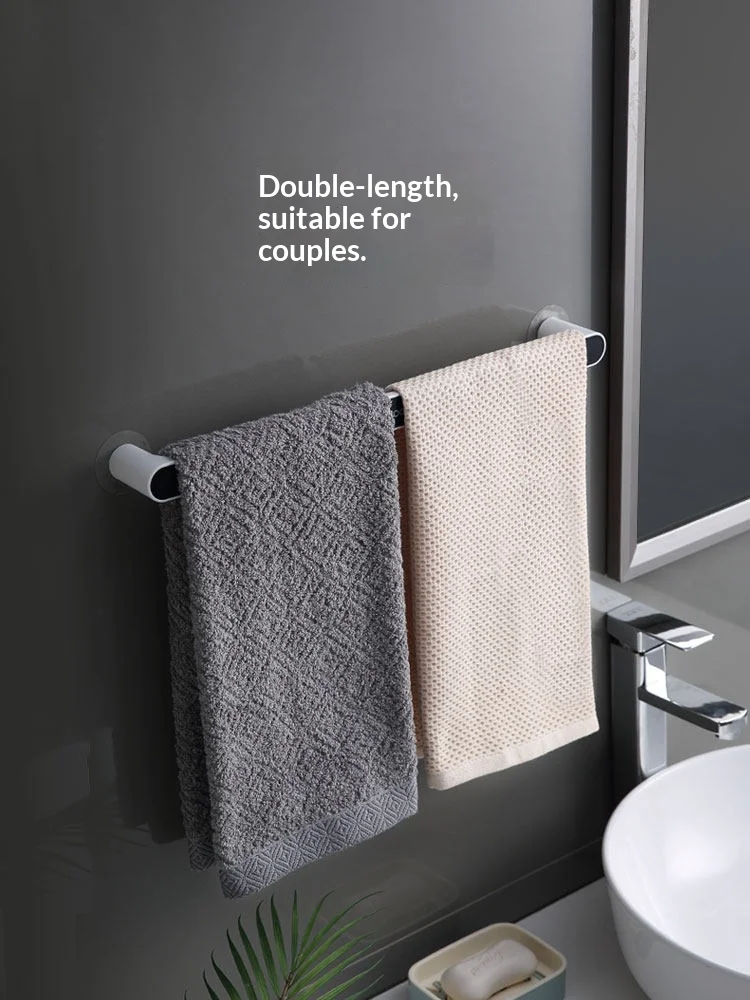 ABS Wall Mounted Towel Rack Space Saving Bathroom Organizer Towel Rack Bathroom Accessories Towel Rack Bathroom Toallero