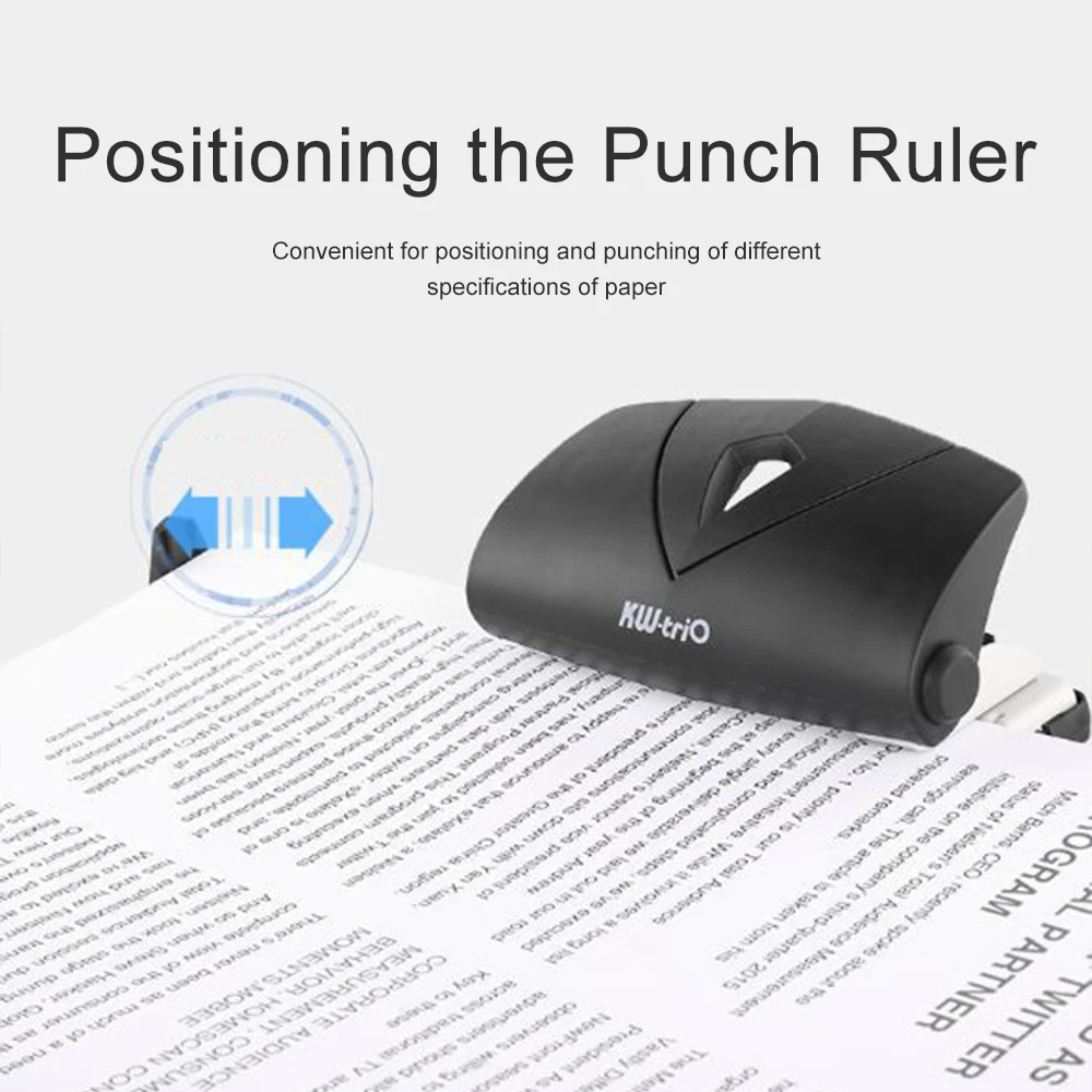 Creative 2-hole Paper Punch For Daily Document Diy Book Paper Cutter 20-sheet Puncher Craft Machine Offices Stationery 91R8