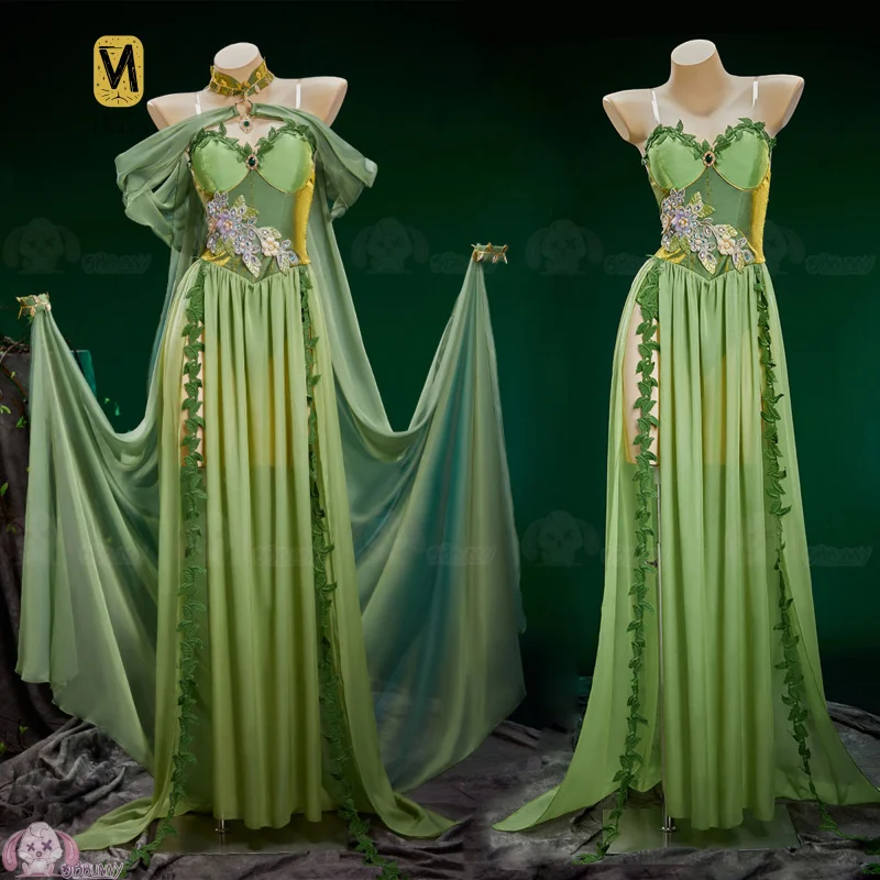 

HCos The Wonderful Wizard Cosplay Costume Princess green Dress For Hallowmas Christmas Role Play Women
