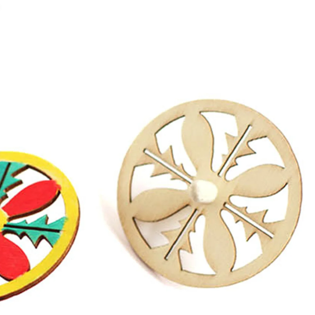 10 pçs tocadores de madeira diy pintura inacabada crianças criativo jogo educativo conjunto inacabado topo crianças brinquedo