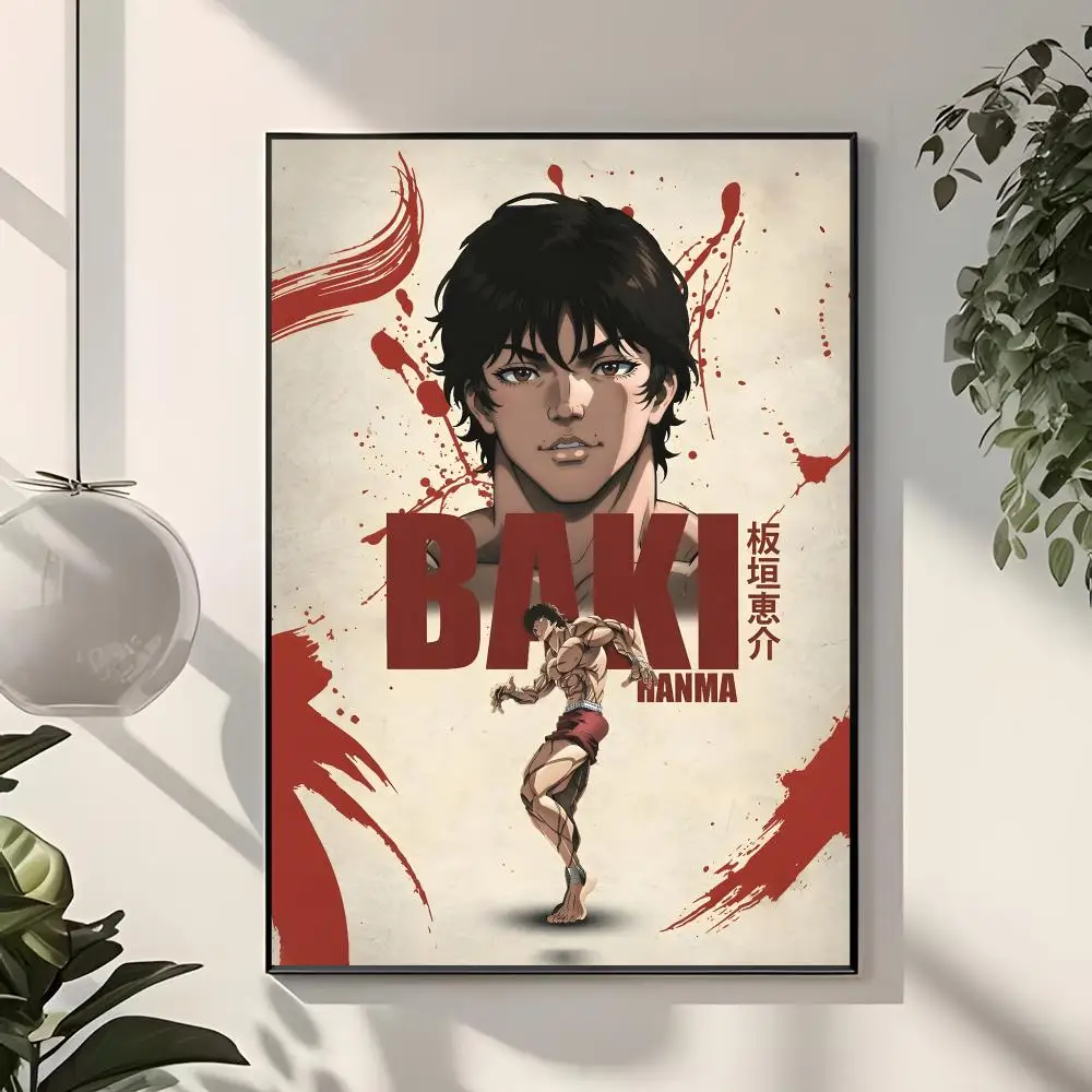 Martial Arts Animation B-Baki The Grappler Poster Modern Home Decor & Interior Design | Wall Art Collection