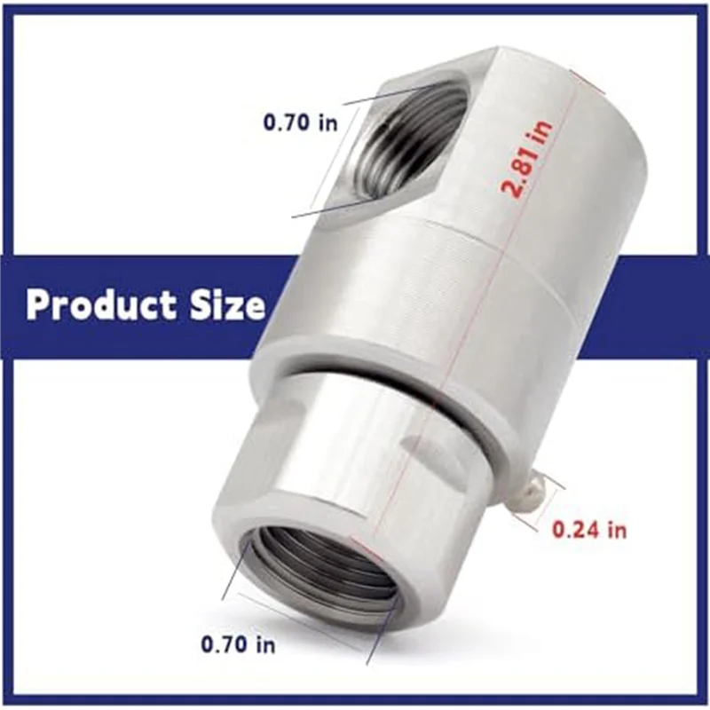 

A88E-6Pcs 1/2In Hose Reel Swivel,5024-Ni-AL FXF Heavy Duty Steel Hose Reel Swivel With Grease Fitting