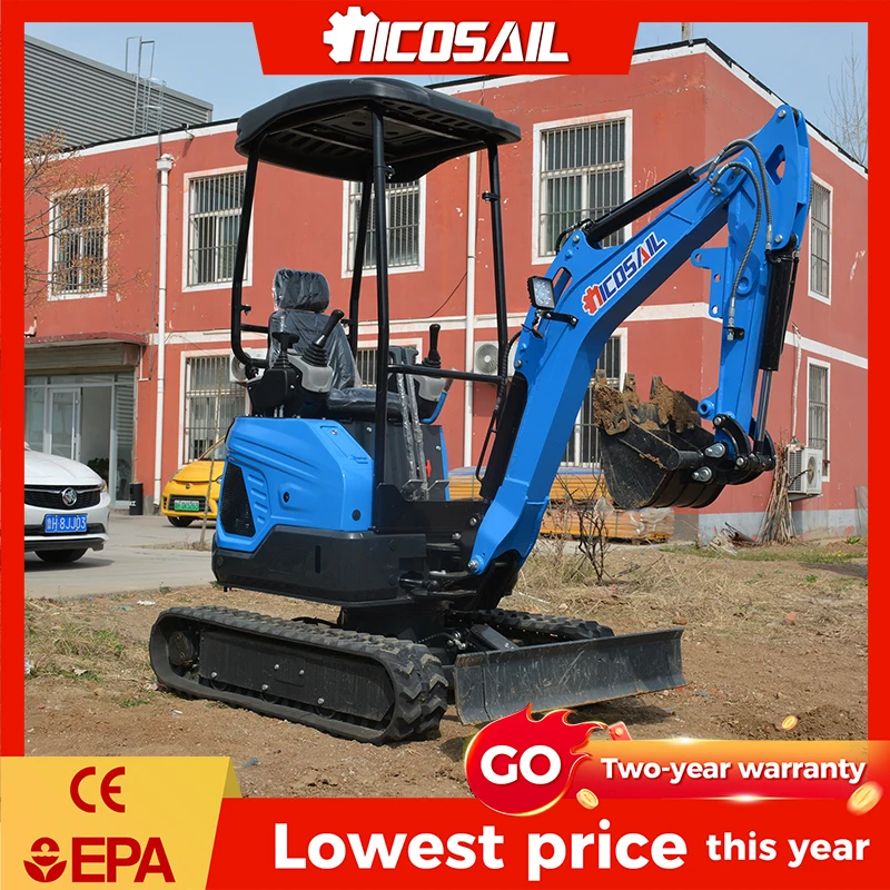 

Custom Nicosail Tailless Mini Excavator 4200*1100*1800mm Size Narrow Site Construction Tool