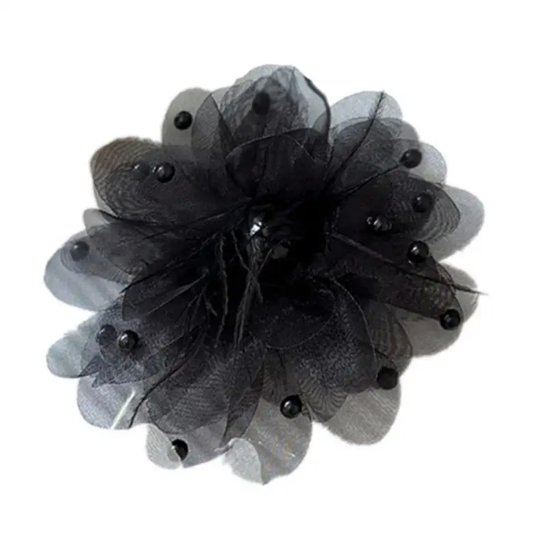 

39BD Portable Sheer Brooch Pin With And Beads Designs Business Meeting Accessory Wedding Party Brooch