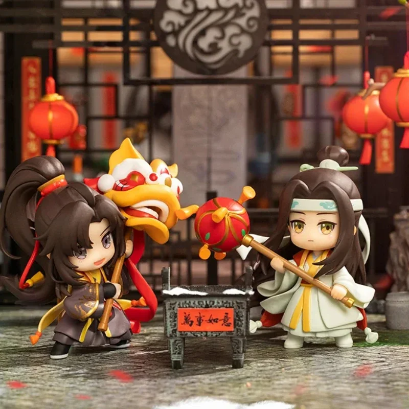 Patriarch of Magic Dao Figure Q-version Wei Wuxian Wangji Cute Anime Figure Model Collection Dolls Ornament New Year Gifts Toys