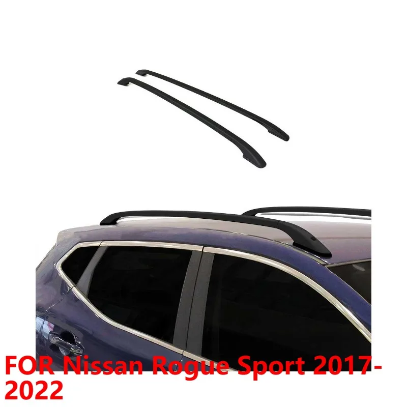 Cross Bars Roof Rack Rails Set For Nissan Rogue Sport 2017-2022 Black 4Pcs