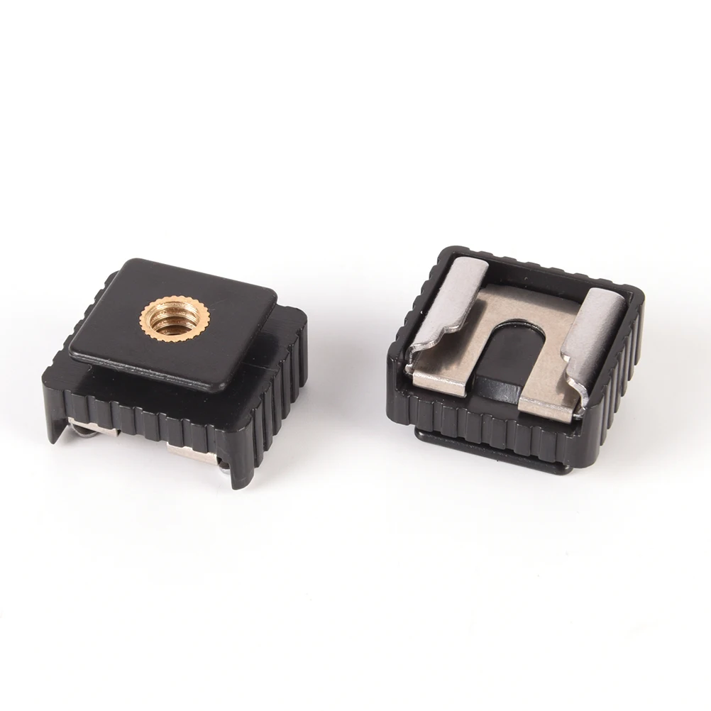 Flash Hot Shoe Mount Adapter Of 1/4" Screw Thread For Studio Light Stand Tripod For Canon 580EX II/580EX/550EX