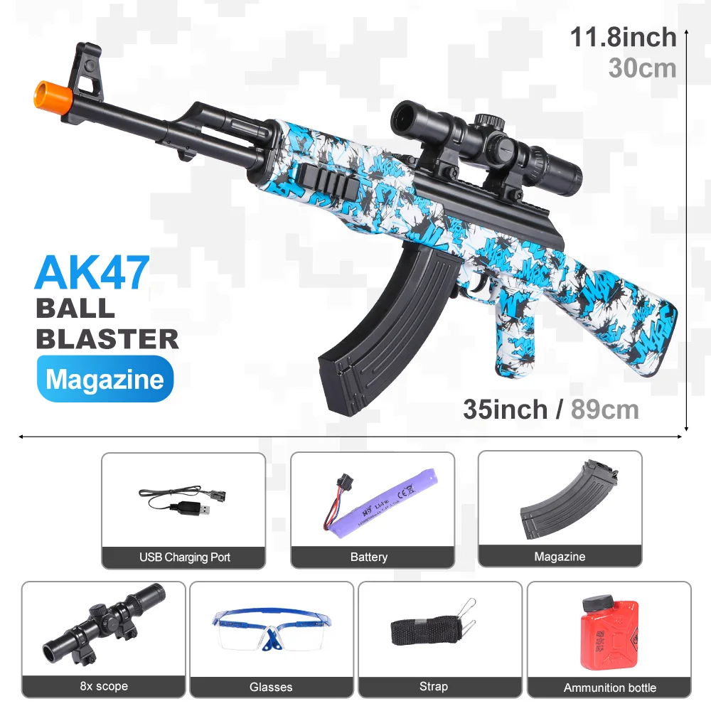 M416 elektrische blasterpistoolset, zeer nauwkeurig schietspeelgoed, perfect buitenspeelgoedcadeau voor verjaardag (kogels exclusief)