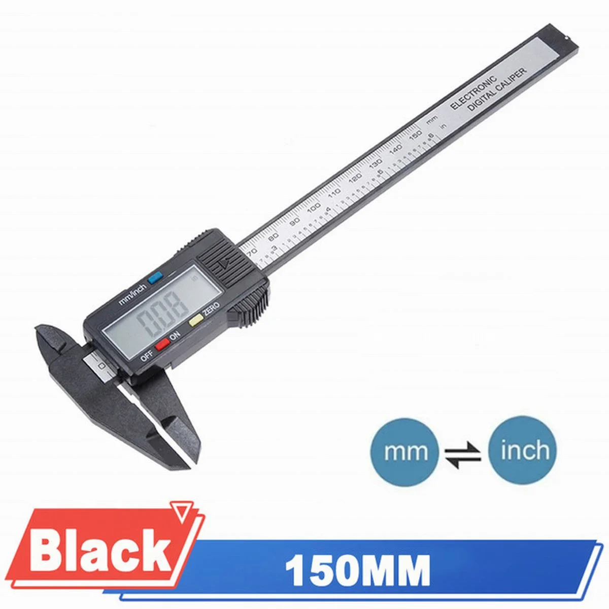 6 بوصة 150 مللي متر أداة قياس الفرجار الفولاذ المقاوم للصدأ فرجار رقمي Messschieber paquimetro أداة قياس الورنية الفرجار