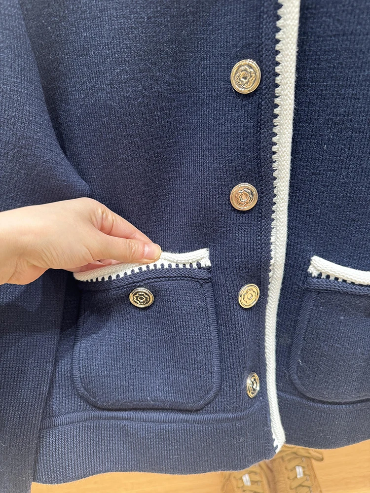 

M Home Nan You High End Women's Knitted ort Open Cardigan Spring 2025 Fragile Sle Faion Outerwear Fem Coat