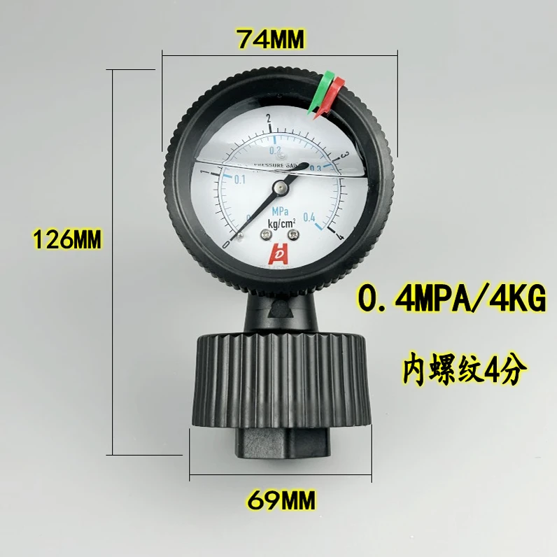 

PCB Special Acid and Alkali Resistance Corrosion Resistance Diaphragm Gauge Water Treatment PP60 G1/2 Diaphragm Pressure Gauge