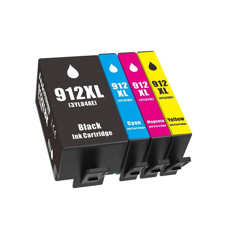 

912XL 917XL 912 917 XL Remanufactured Color Inkjet Ink Cartridge for HP OfficeJet Pro 8010 8023 8025 Printer