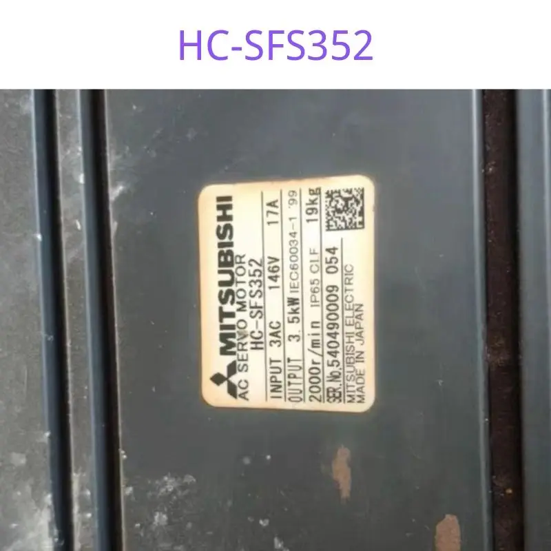 Used servo motor HC-SFS352 HC SFS352, function test is normal