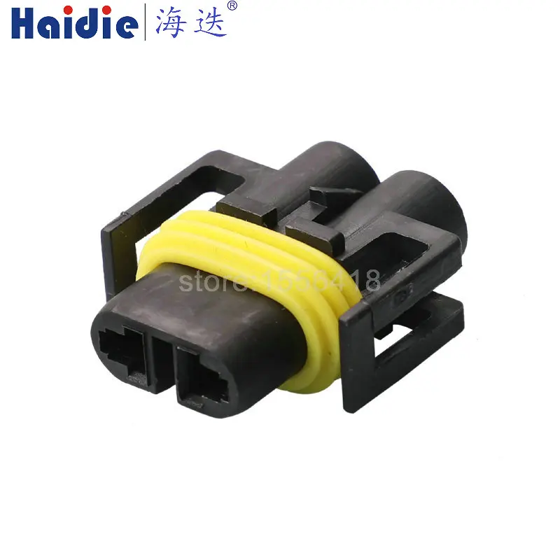 1-100 sets  2 Pin Female And Male Connector Fog Lamp Light H11 H8 H9 Lamp Socket 12124819