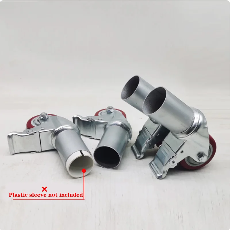 1.5-inch Round/Squar Tube (22mm To 56mm Size) Swivel Casters With Brakes/bearings For Shelves/storage Racks/tables/wooden Frames