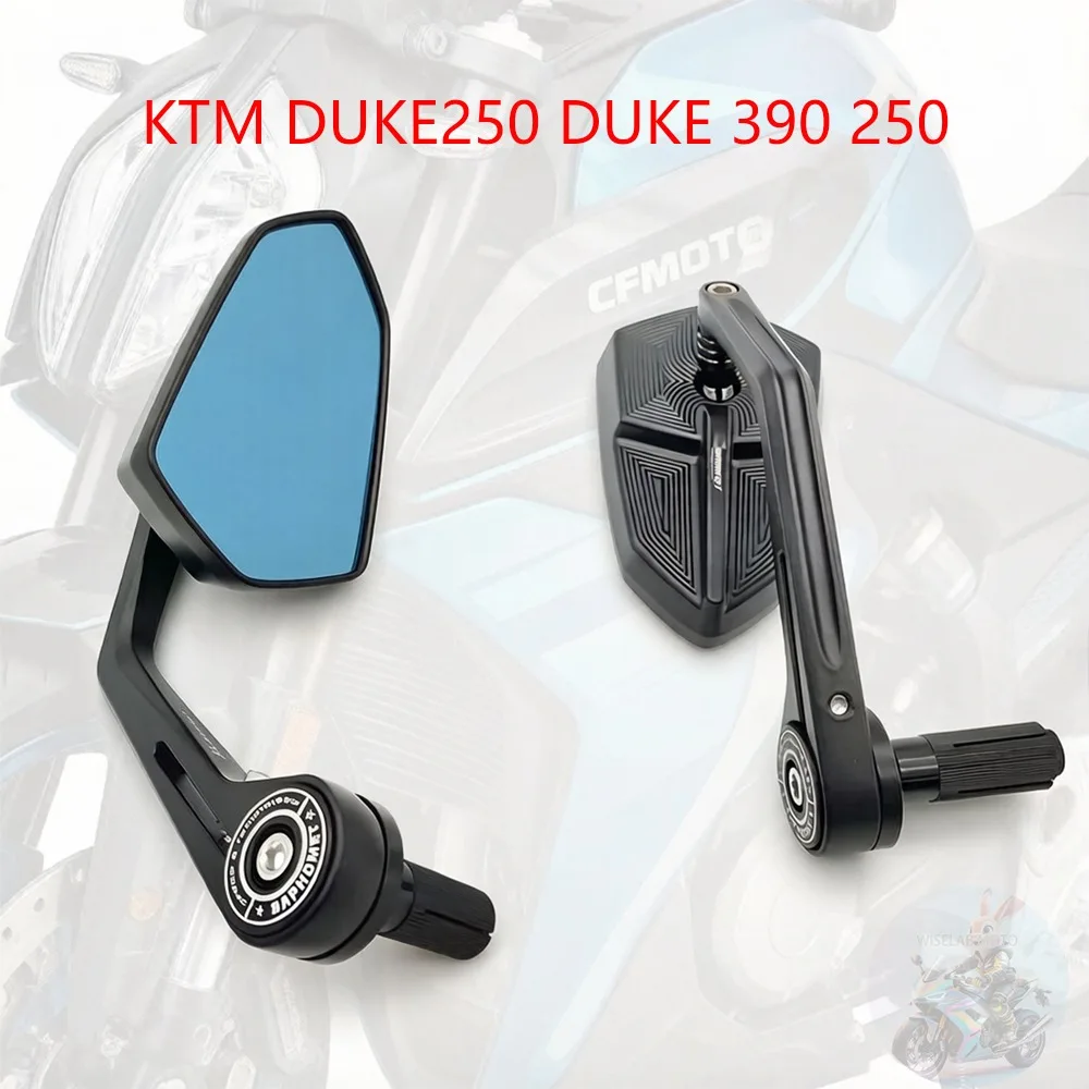 For KTM DUKE250 DUKE 390 250 125 250 690 790 890 890R 1290 Motorcycle Bar End Mirror 7/8
