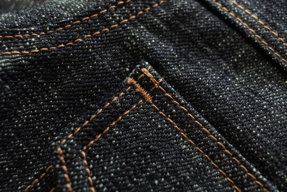 Sauce Zhan Men's Denim Jacket 20oz Heavyweight Selvedge Denim Slub Yarn Double-Dyed Year of The Snake Edition Loose Fit
