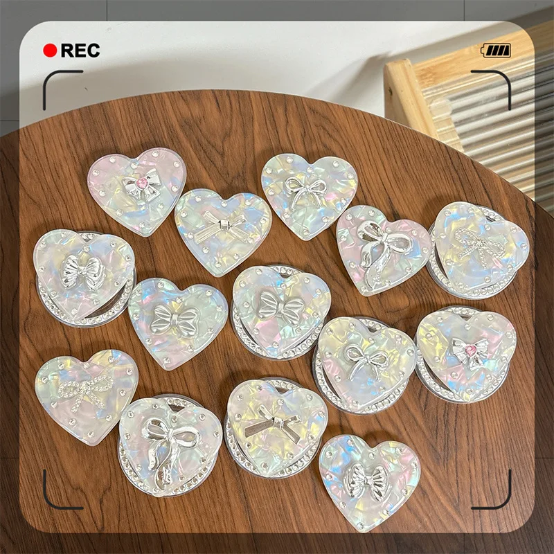 

Корейский блестящий держатель для телефона с бантом из страз и магнитной подставкой MagSafe для iPhone 17, Samsung S26, крепление Griptok