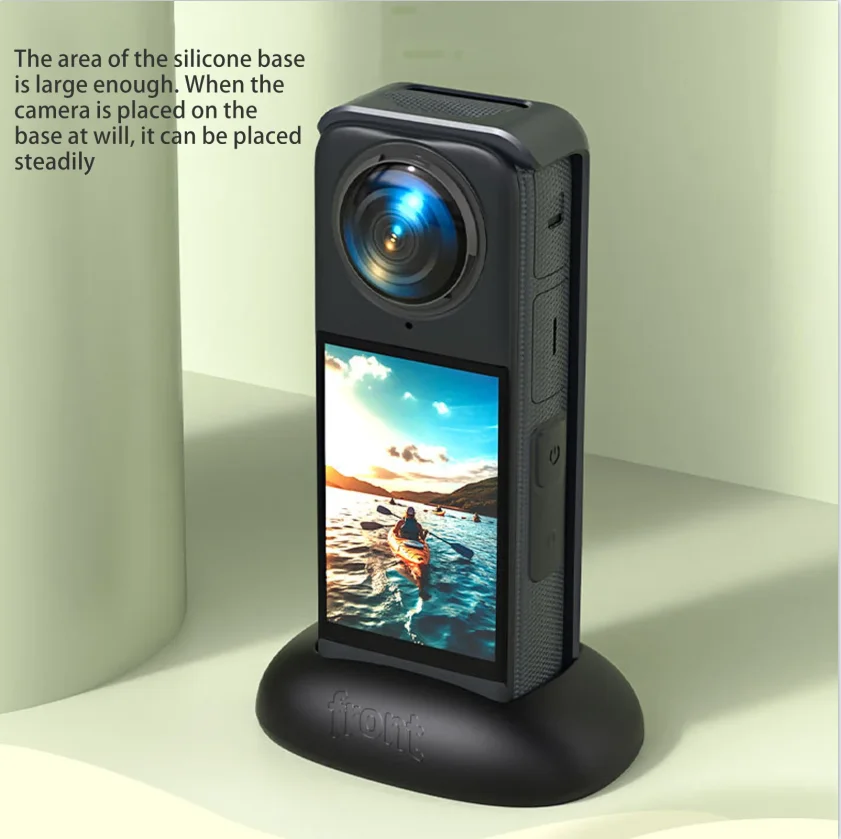 CoverJoy Fixed Base untuk Insta360 X5 /X4 Dudukan Kamera Silikon untuk Meja dan Mobil Anti Getaran