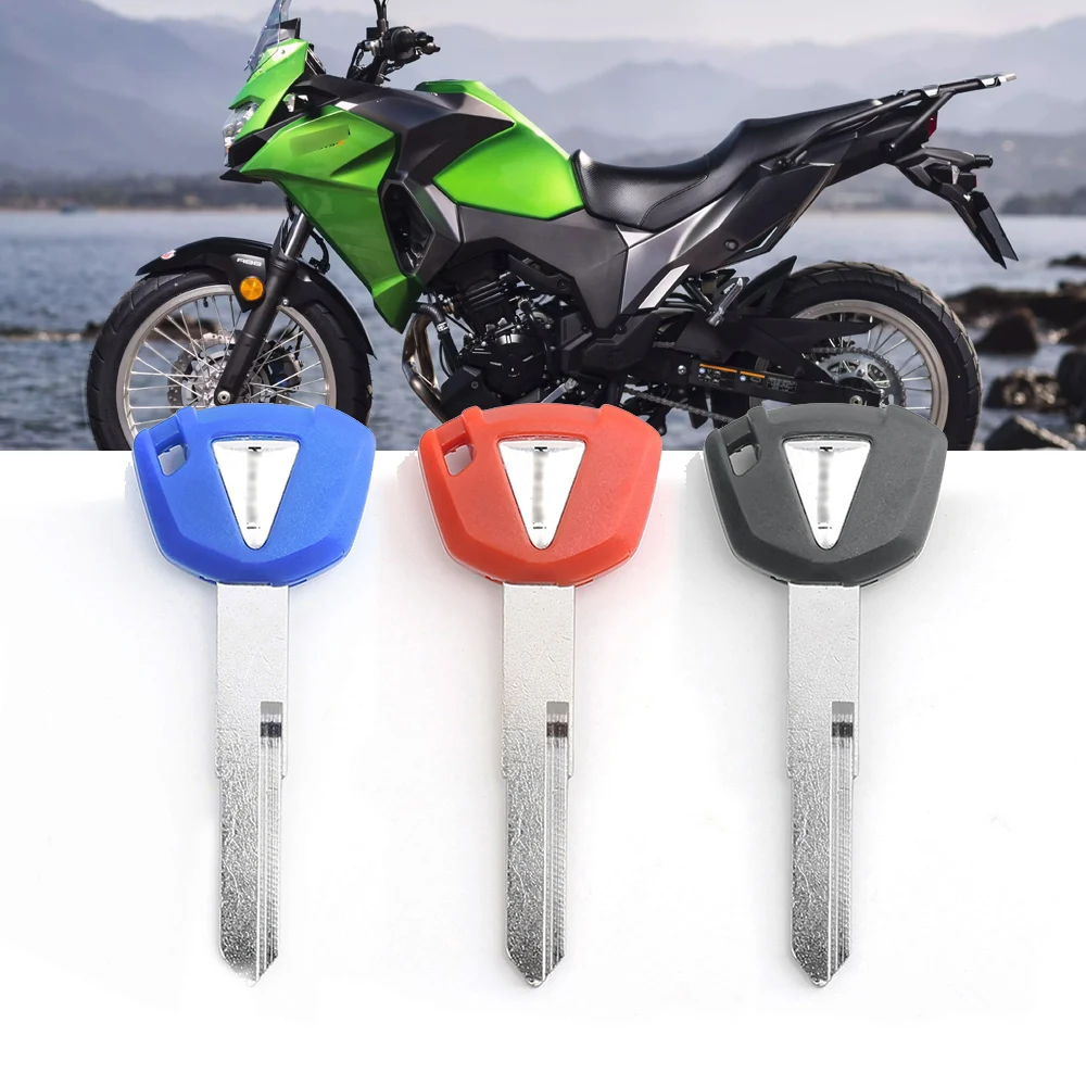 Motorcycle Uncut Blade Blank Key For Kawasaki Vulcans Versys 650 1000 EX400 ER650 EX650 ZX1000 SX ZX10RR ZX1000 ZX14R ZX1400