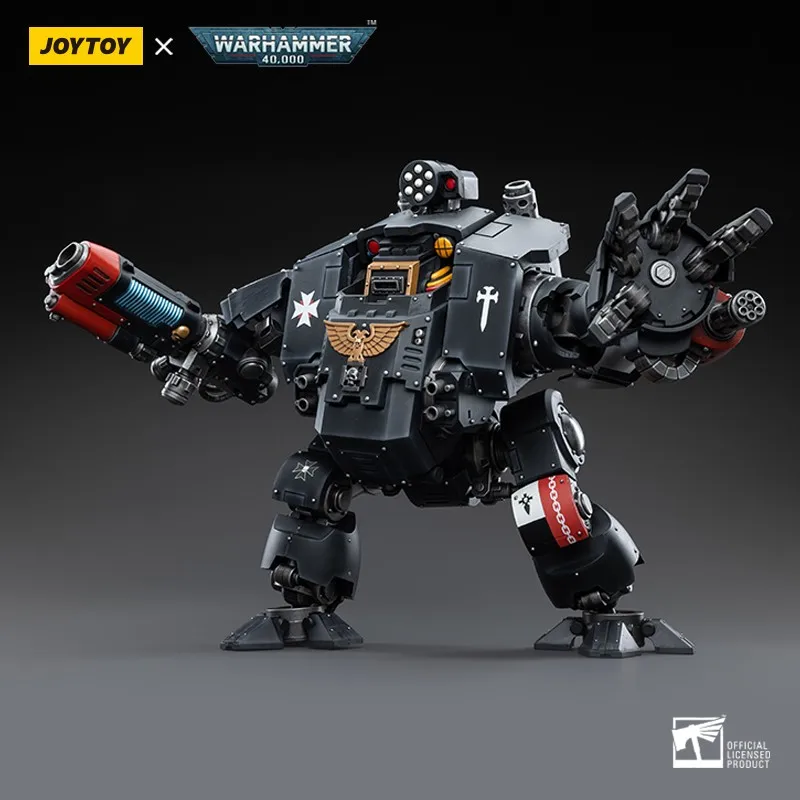 Vorbestellung JOYTOY Dark Source Warhammer 40K Black Templars Redemptor Dreadnought Legierungs-Actionfigur im Maßstab 1:18, Sammlerstück