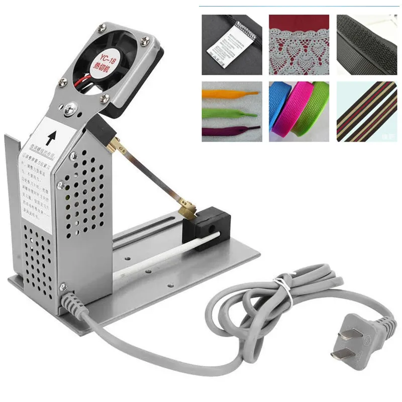 

220V Hot Cutting Machine Temperature Regulating Electric Melting Nylon Ribbon Elastic Belt Trademark Ribbon Cutting Machine