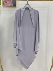 Eid musulmano lungo Khimar preghiera Hijab per le donne Ramadan Wrap Overhead preghiera sciarpa islamica Dubai saudita Niqab foulard 2024